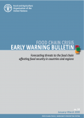 Boletín de la FAO sobre la crisis de la cadena alimentaria: predicción de la enfermedad de marchitez del banano (enero-marzo de 2020)